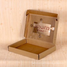 Caixa de papel personalizado de cor dourada de luxo Atacado Caixa de papel Kraft